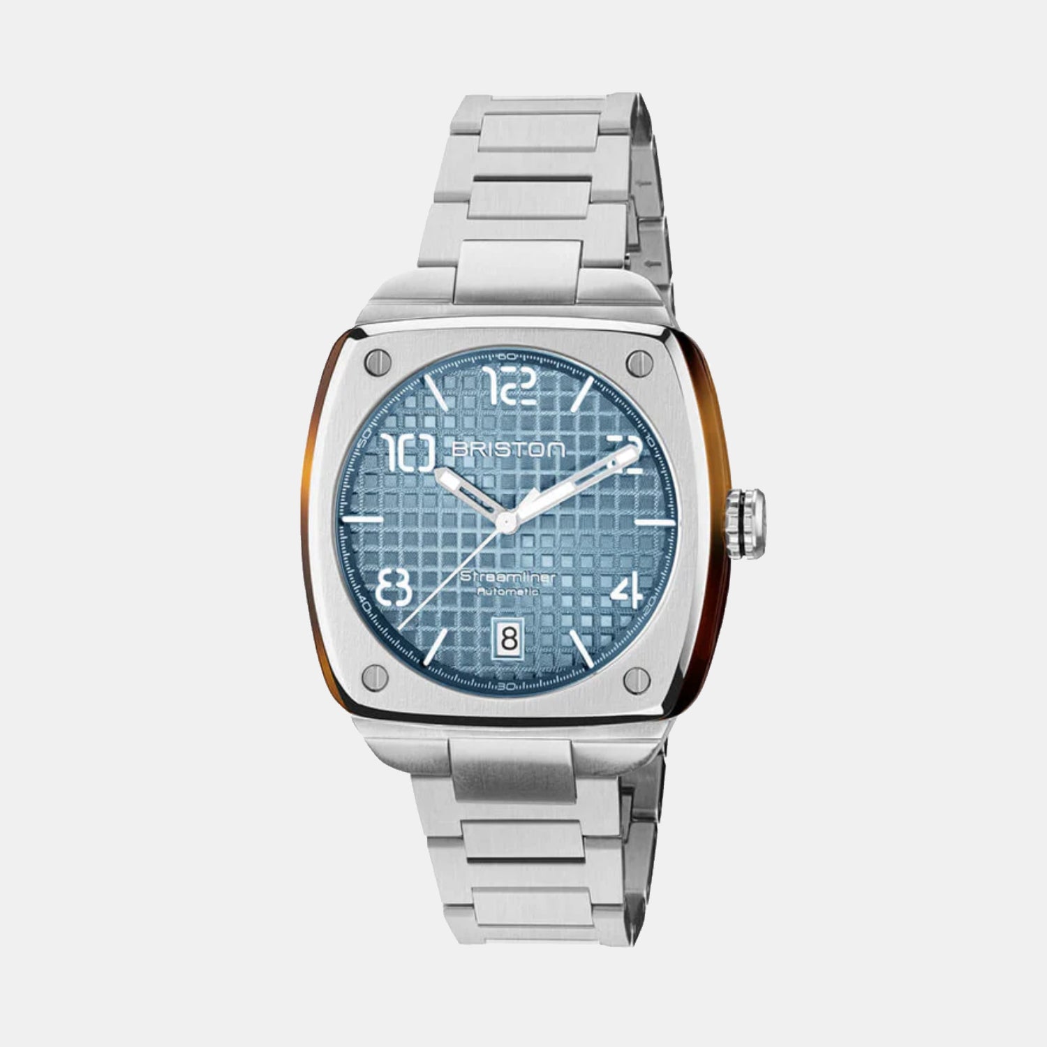 Briston Streamliner Urban Men Automatic Ice Blue Dial Analog Stainless Steel Watch 23640.S.T.25.SB-1