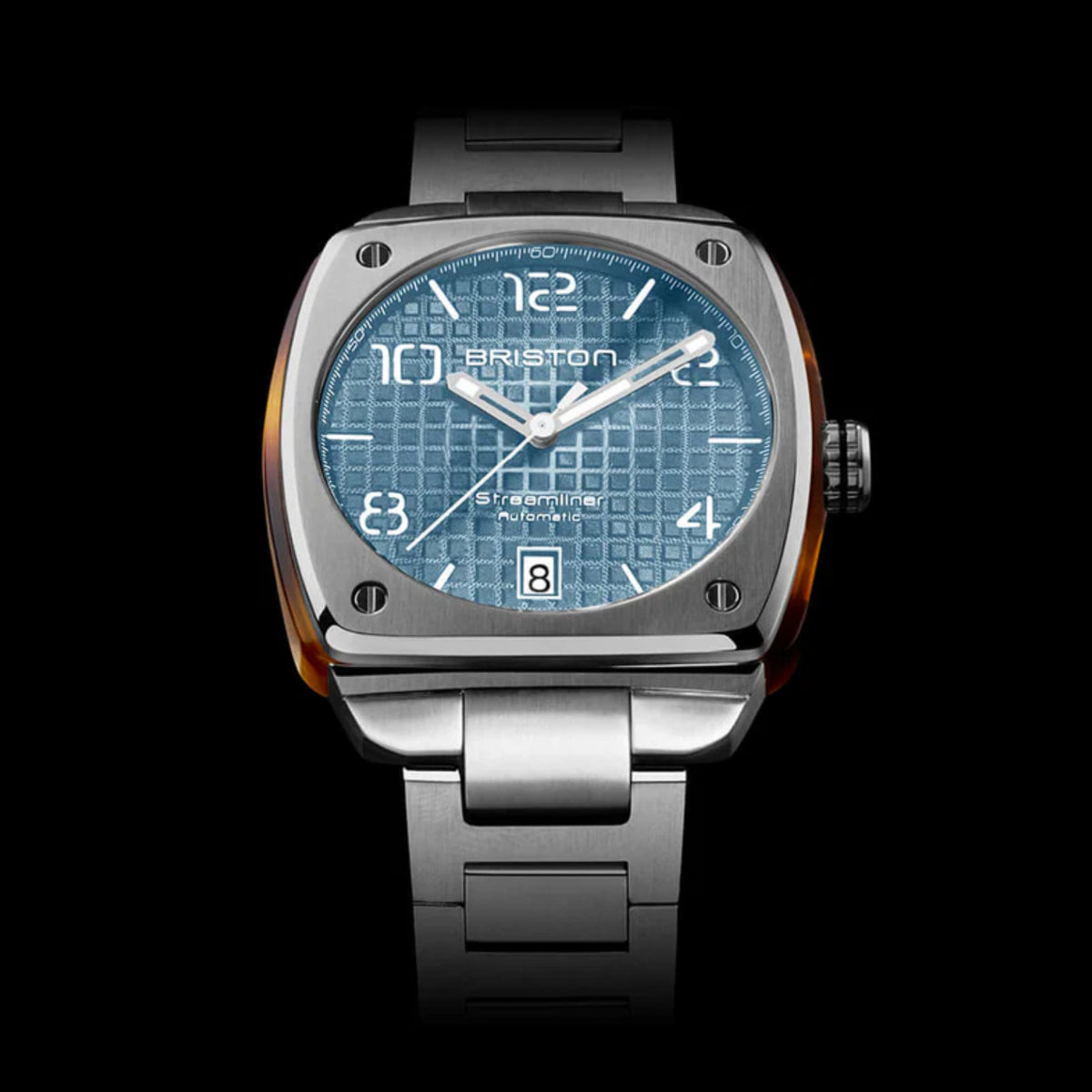 Briston Streamliner Urban Men Automatic Ice Blue Dial Analog Stainless Steel Watch 23640.S.T.25.SB-2