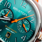 Clubmaster Classic Unisex Quartz Green Dial Chronograph NATO Watch 24140.SA.T.27.NOG