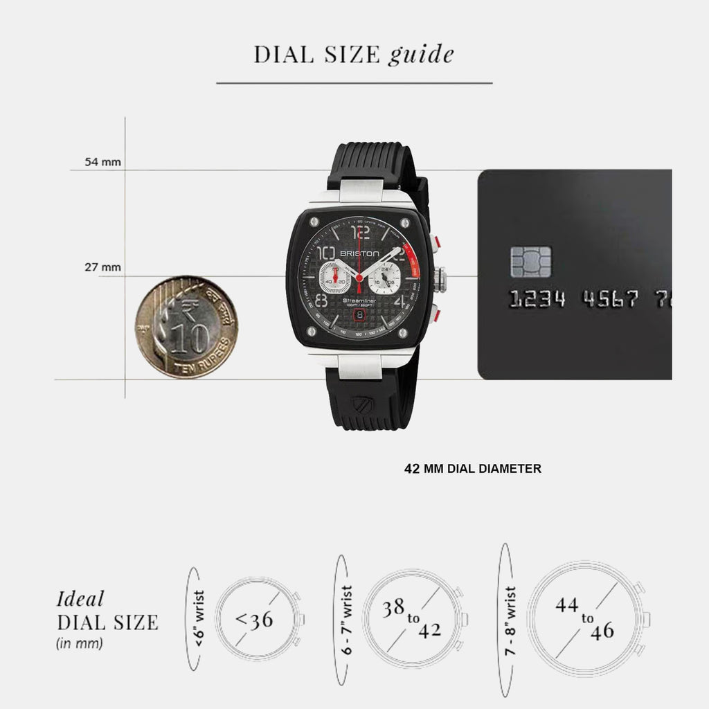 Streamliner Urban Men Quartz Black Dial Chronograph Rubber Watch 24142.SA.B.1.RB