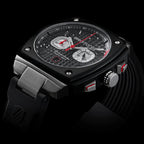 Briston Streamliner Urban Men Quartz Black Dial Chronograph Rubber Watch 24142.SA.B.1.RB-2