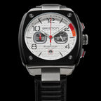 Briston Streamliner Urban Men Quartz White Dial Chronograph Stainless Steel Watch 24142.SA.B.2.LB-4
