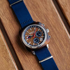 Briston Clubmaster Regatta Men Quartz Walnut Dial Chronograph Nato Watch 241542.SA.T.15W.NNB-3