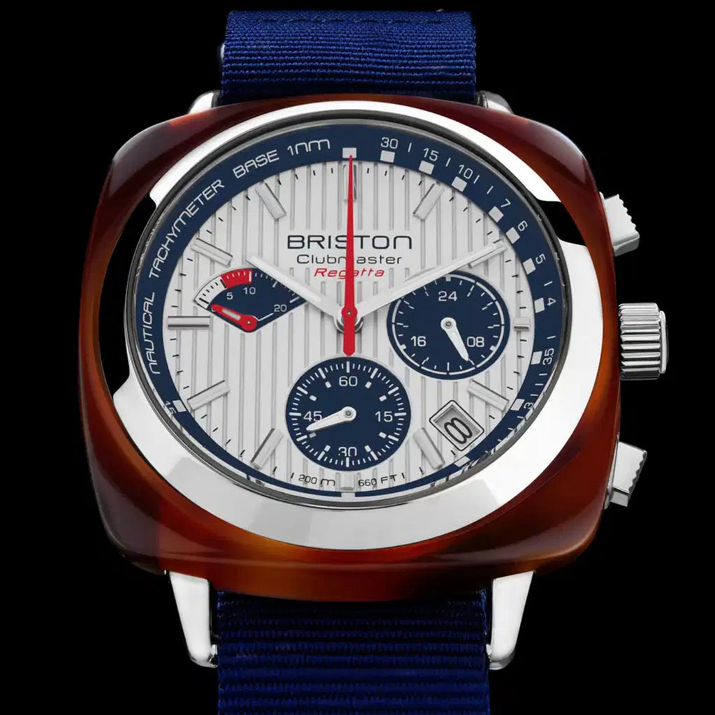 Clubmaster Regatta Men Quartz White Dial Chronograph NATO Watch 241542.SA.T.2.NNB