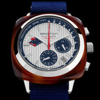 Clubmaster Regatta Men Quartz White Dial Chronograph NATO Watch 241542.SA.T.2.NNB