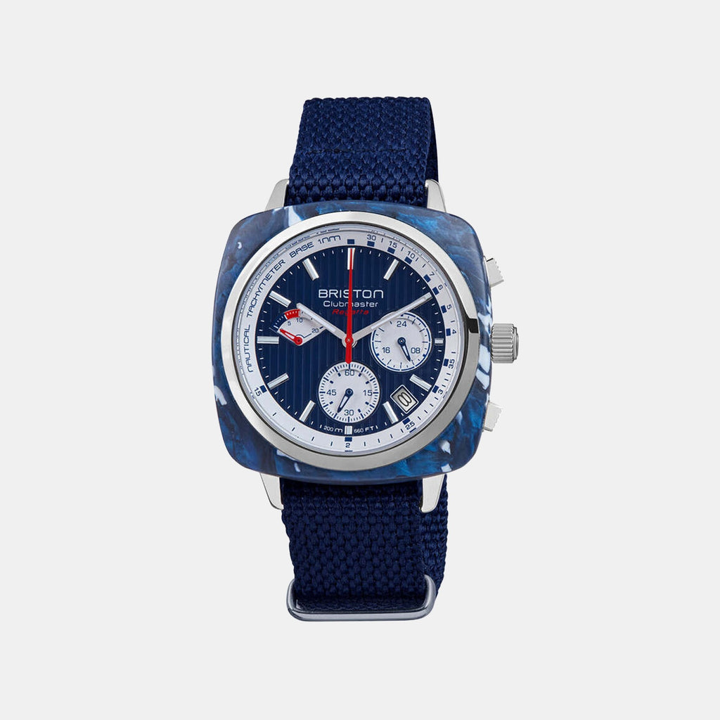 Men Quartz Blue Dial Analog Nato Watch 241542.SP.NB.15