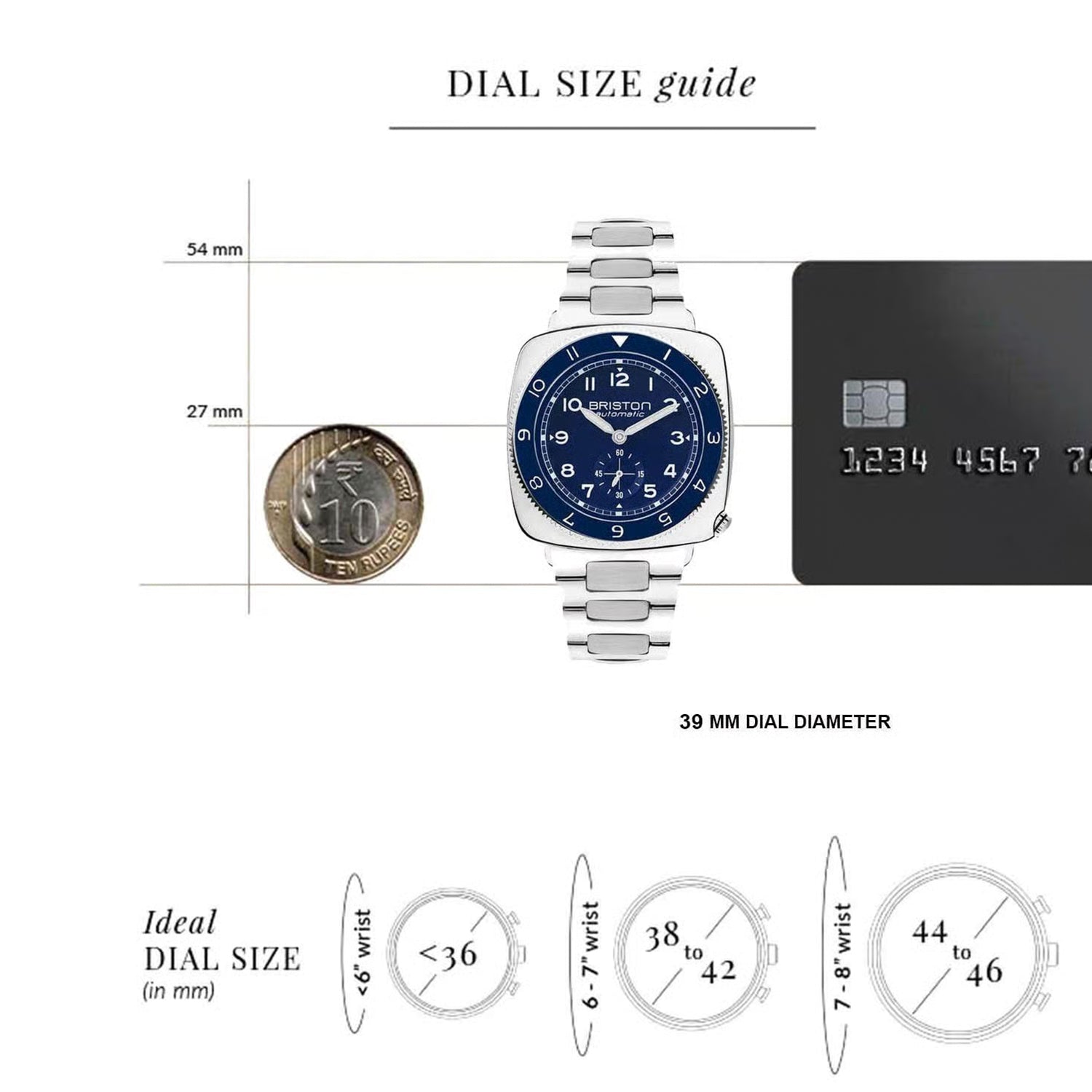 Clubmaster Legend Men Automatic Blue Dial Analog Stainless Steel Watch 241639.PS.L.15.SB