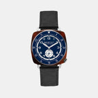 Briston Clubmaster Legend Men Automatic Navy Blue Dial Analog Leather Watch 241639.SA.T.15W.CH-1