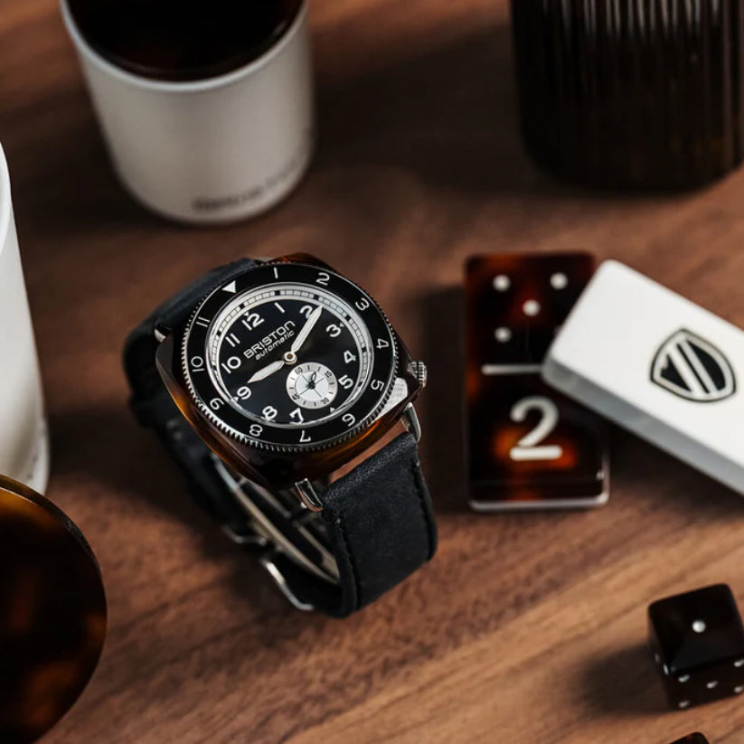 Briston Clubmaster Legend Men Automatic Black Dial Analog Leather Watch 241639.SA.T.1W.CH-5