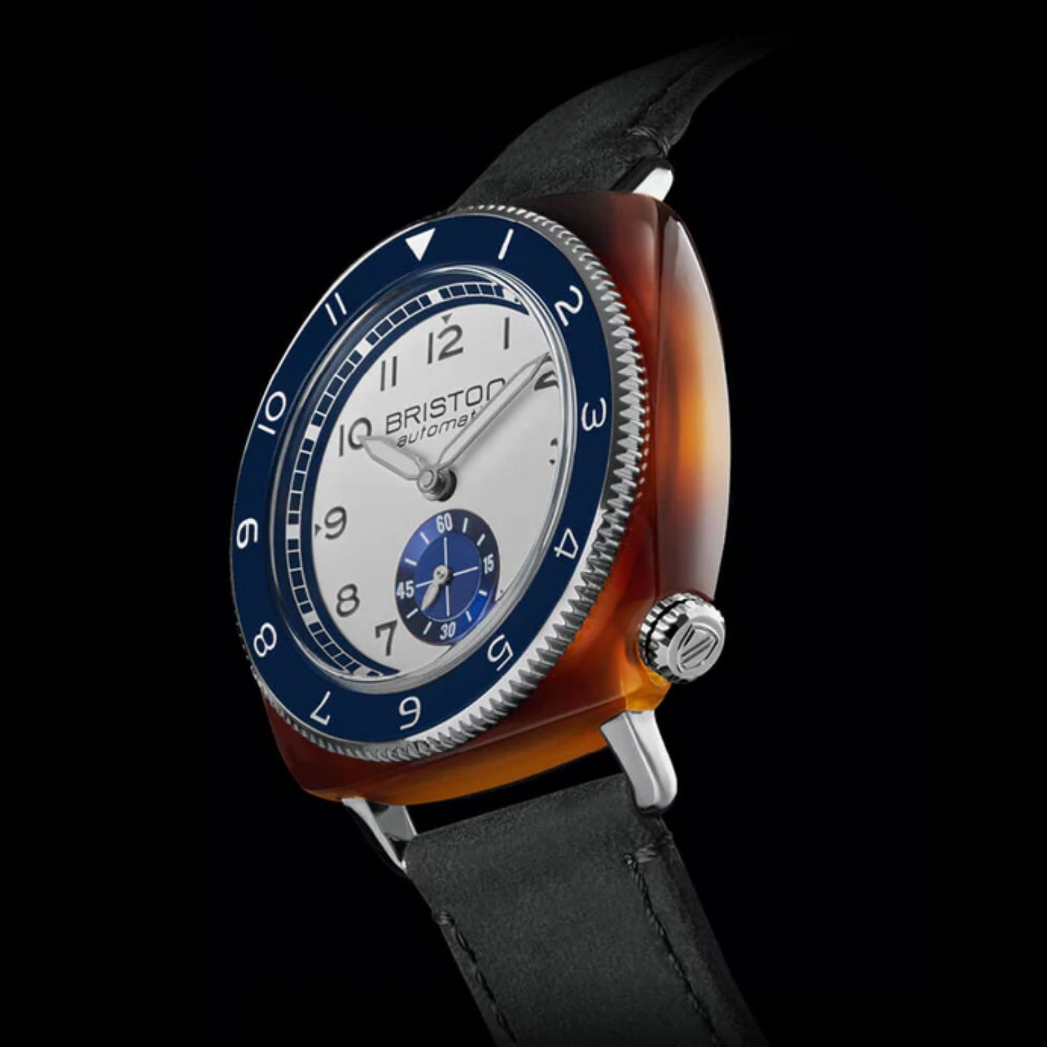 Clubmaster Legend Unisex Automatic Blue Dial Analog Leather Watch 241639.SA.T.2NV.CH