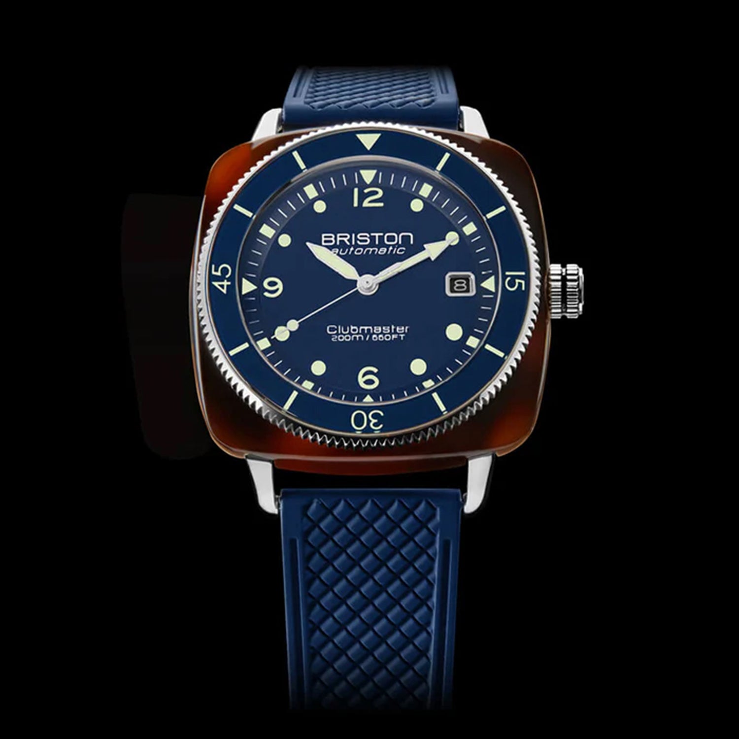 Clubmaster Legend Diver Men Automatic Navy Blue Dial Analog Rubber Watch 241740.SA.T.15.FNB