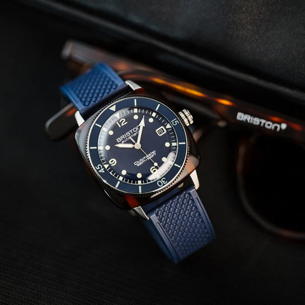 Clubmaster Legend Diver Men Automatic Navy Blue Dial Analog Rubber Watch 241740.SA.T.15.FNB