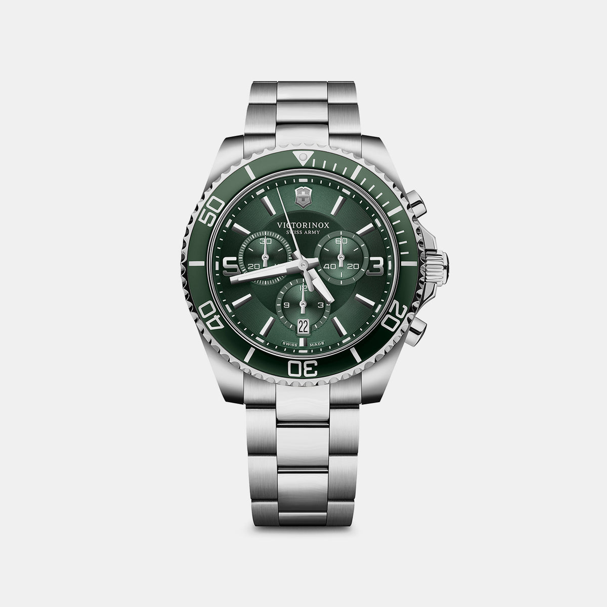 Maverick Men Quartz Green Dial Chronograph  Stainless Steel Watch 241946