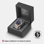 Maverick Men Quartz Blue Dial Analog  Stainless Steel Watch 241950