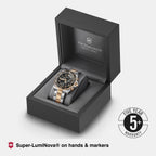 Maverick Men Quartz Black Dial Chronograph  Stainless Steel Watch 241952
