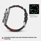 I.n.o.x. Men Quartz Black Dial Chronograph  Rubber Watch 241983