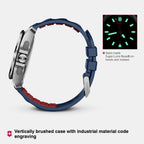 I.n.o.x. Men Quartz Blue Dial Chronograph  Rubber Watch 241984