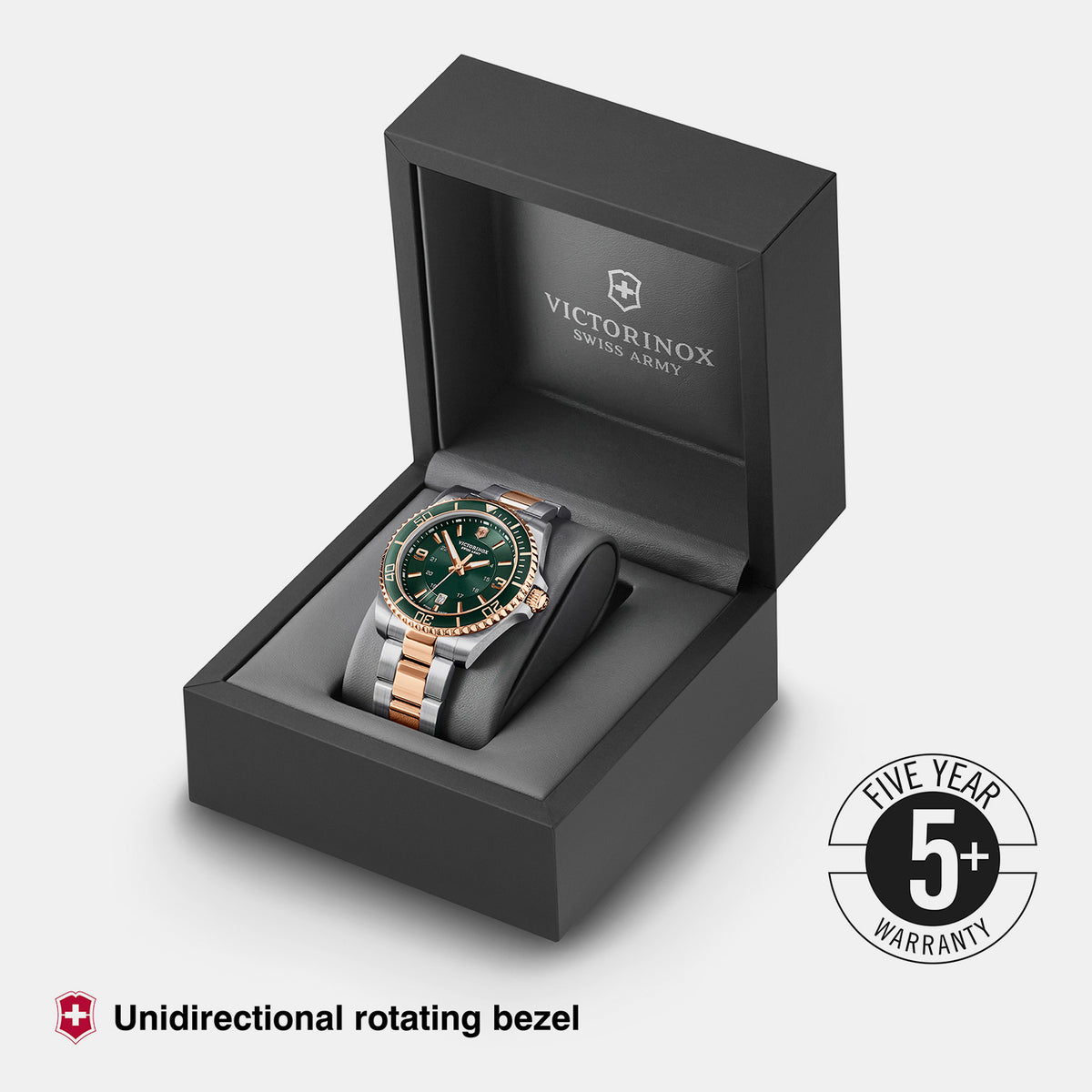 Maverick Men Quartz Green Dial Analog  Stainless Steel Watch 242008