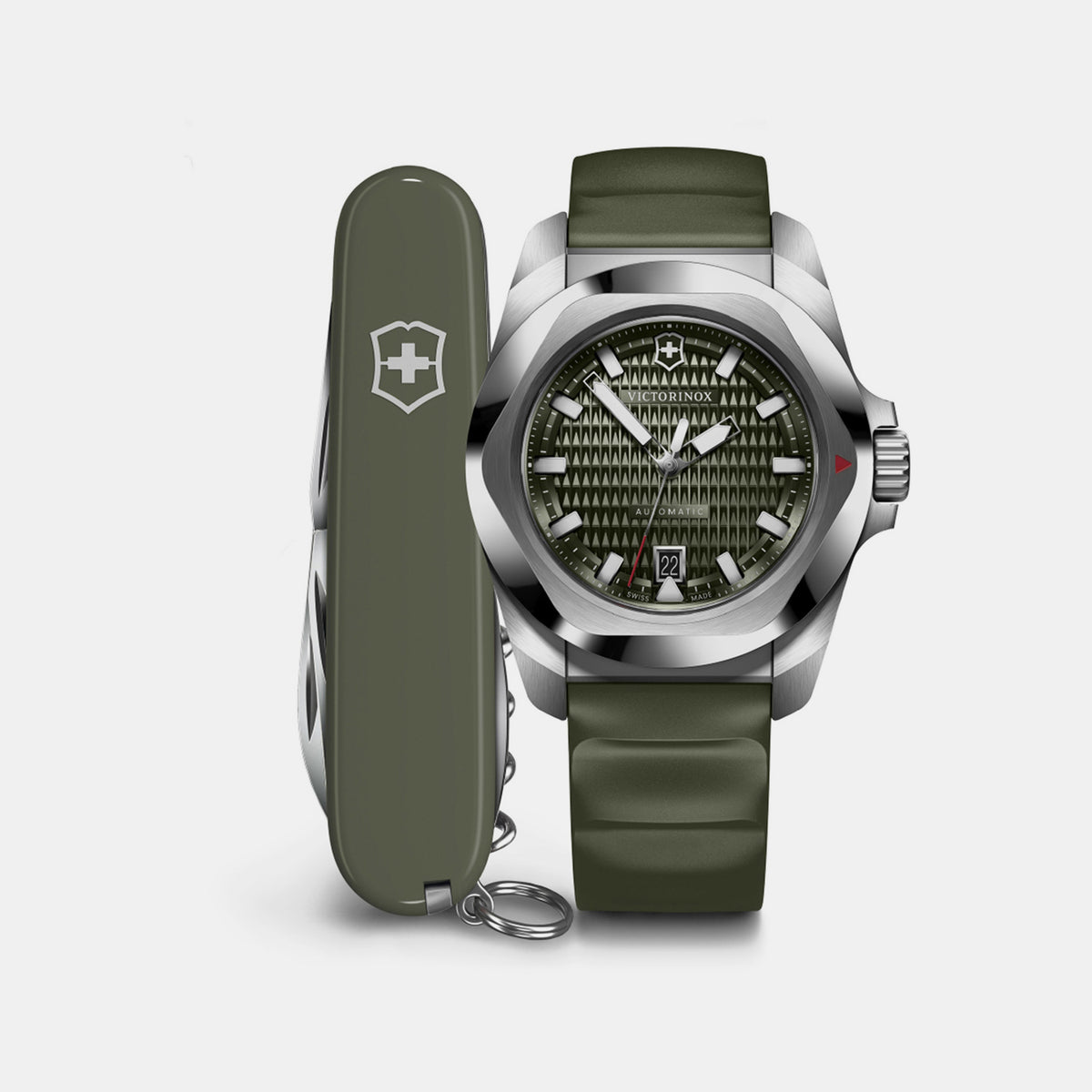 I.n.o.x. Automatic Unisex Automatic Green Dial Analog  Rubber Watch 242017.1