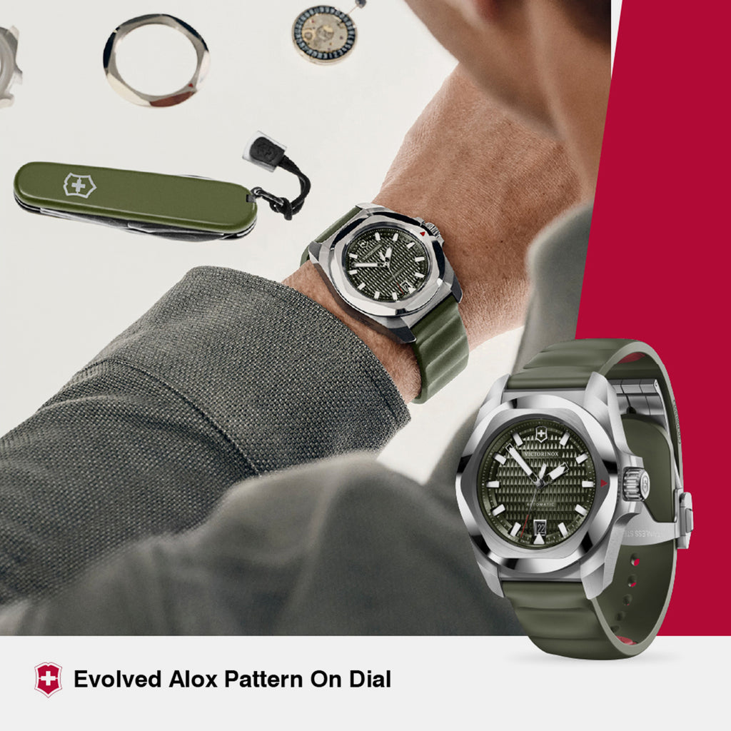 I.n.o.x. Automatic Unisex Automatic Green Dial Analog  Rubber Watch 242017.1