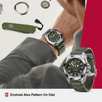 I.n.o.x. Automatic Unisex Automatic Green Dial Analog  Rubber Watch 242017.1