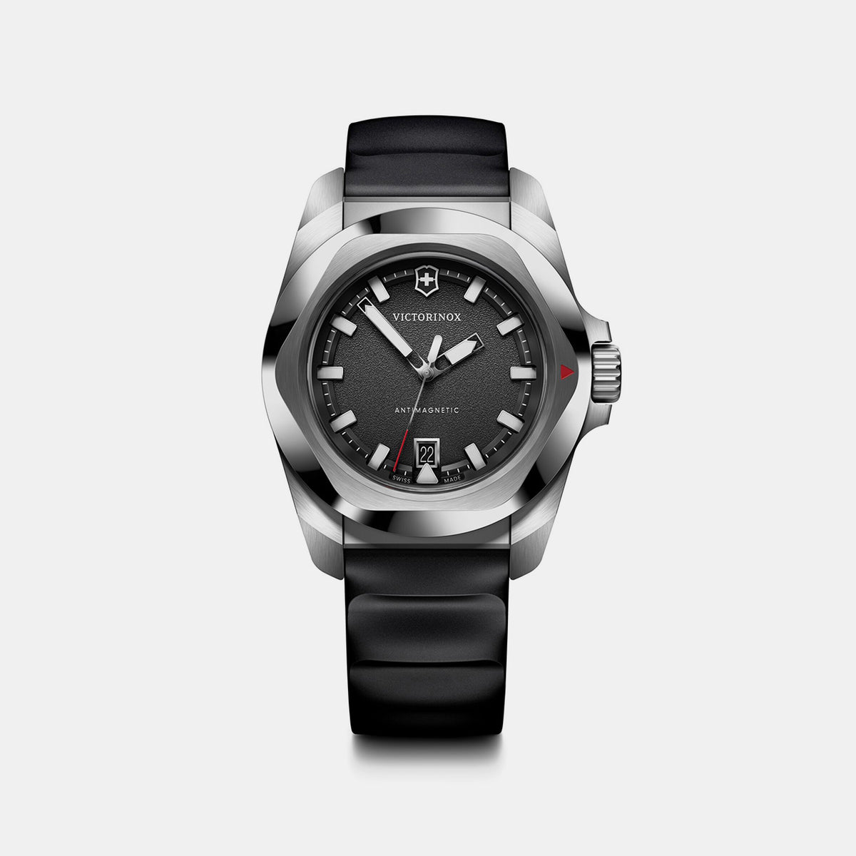 I.n.o.x Men Quartz Black Dial Analog  Rubber Watch 242028