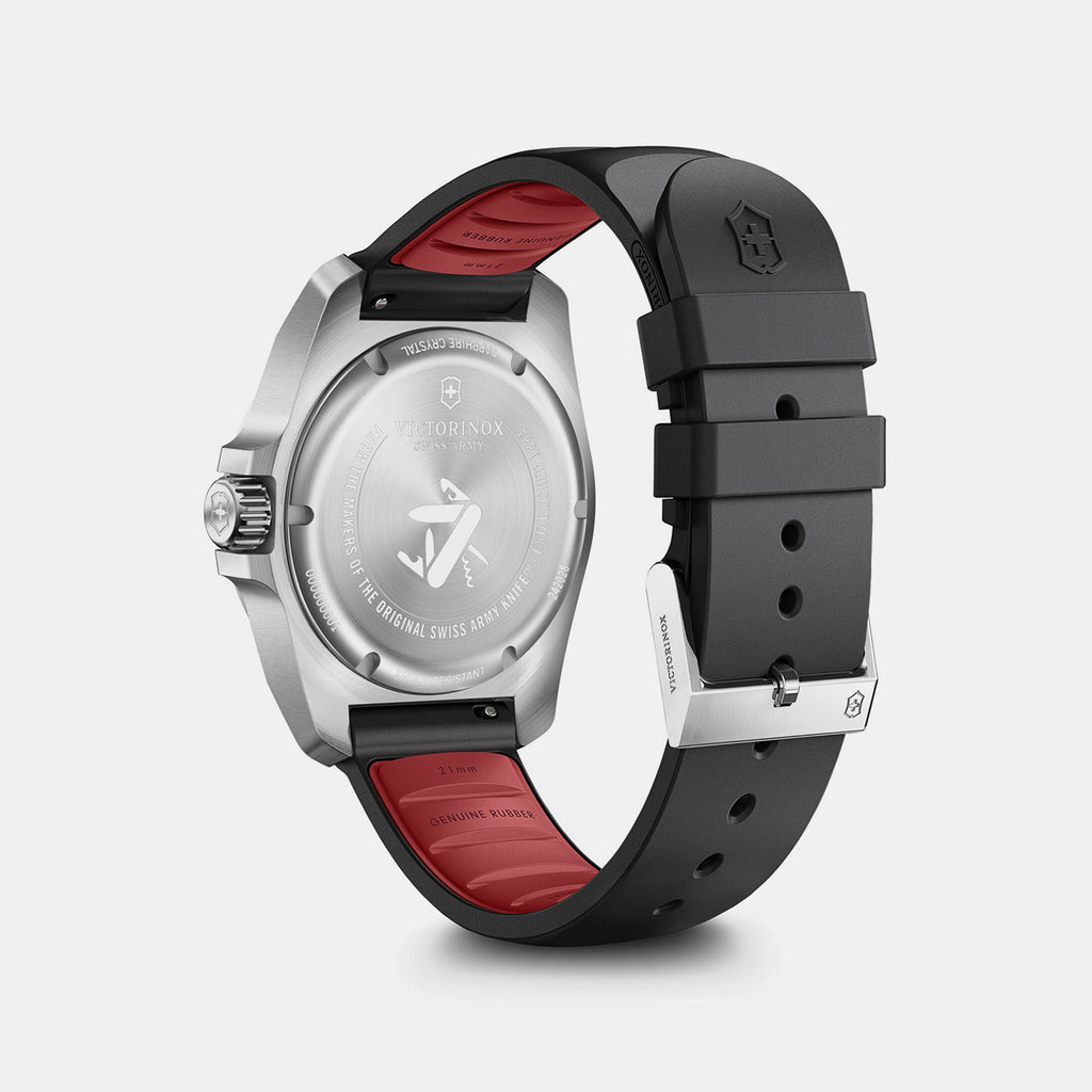 I.n.o.x Men Quartz Black Dial Analog  Rubber Watch 242028