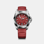 I.n.o.x Men Quartz Red Dial Analog  Rubber Watch 242029