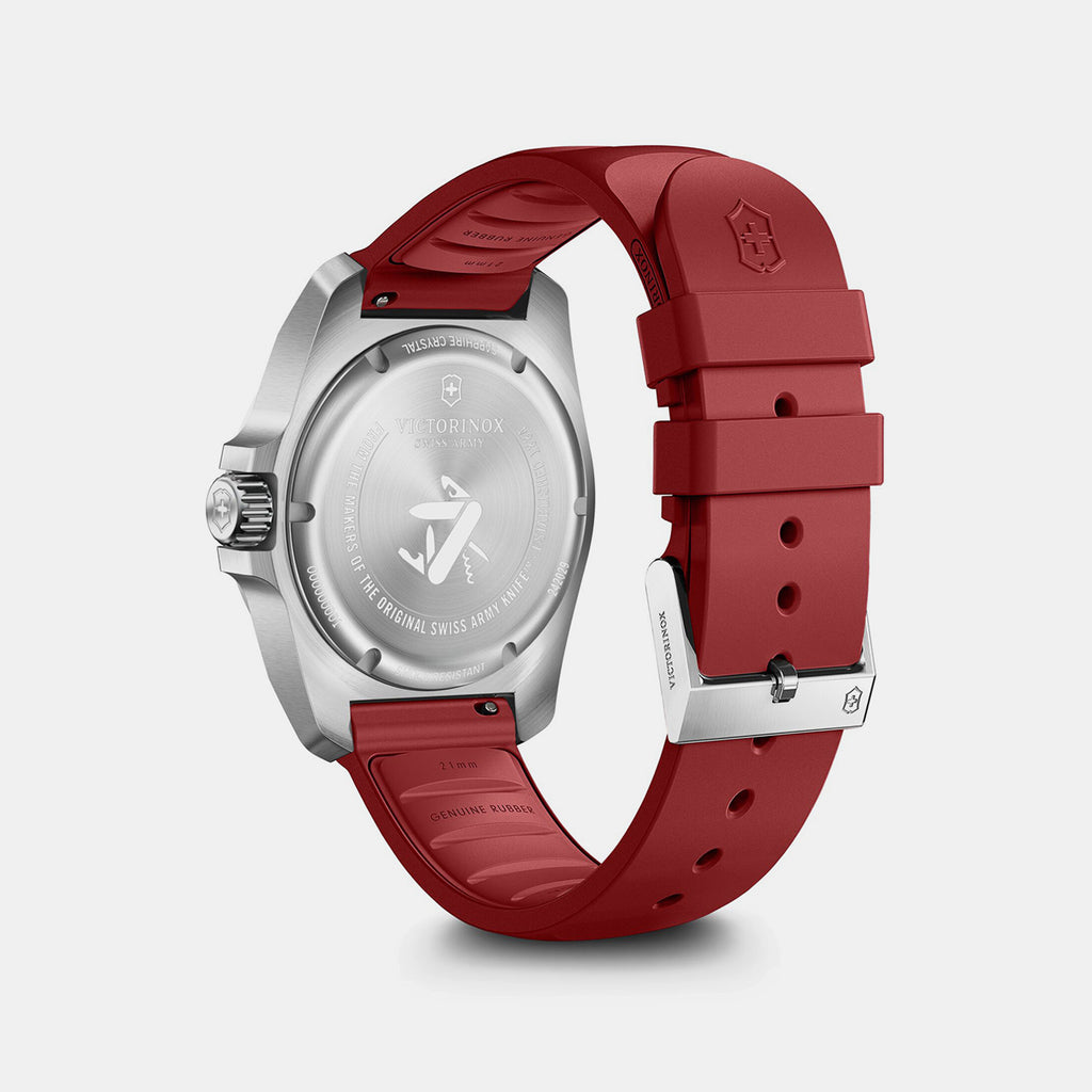 I.n.o.x Men Quartz Red Dial Analog  Rubber Watch 242029