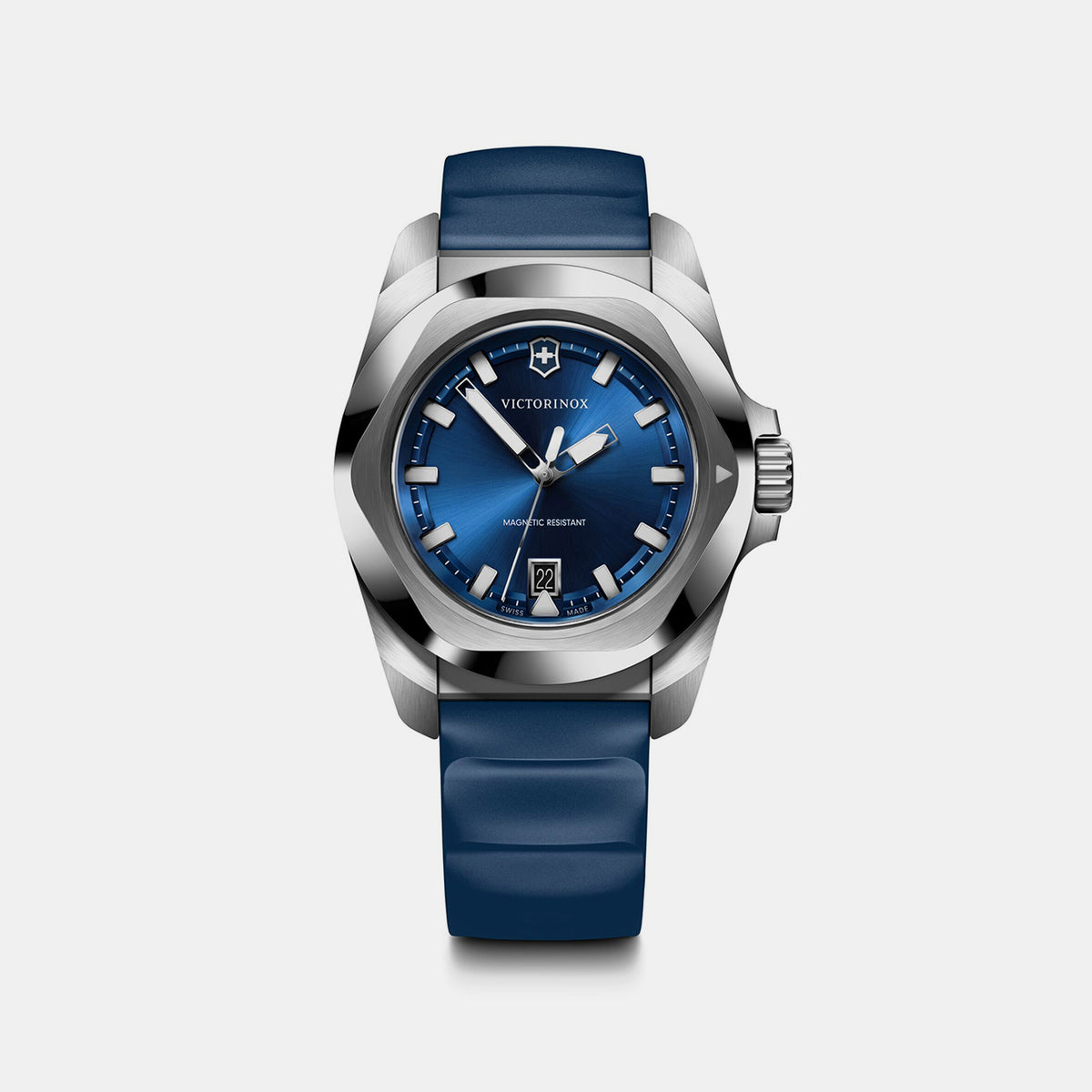 I.n.o.x. Men Quartz Blue Dial Analog  Rubber Watch 242084