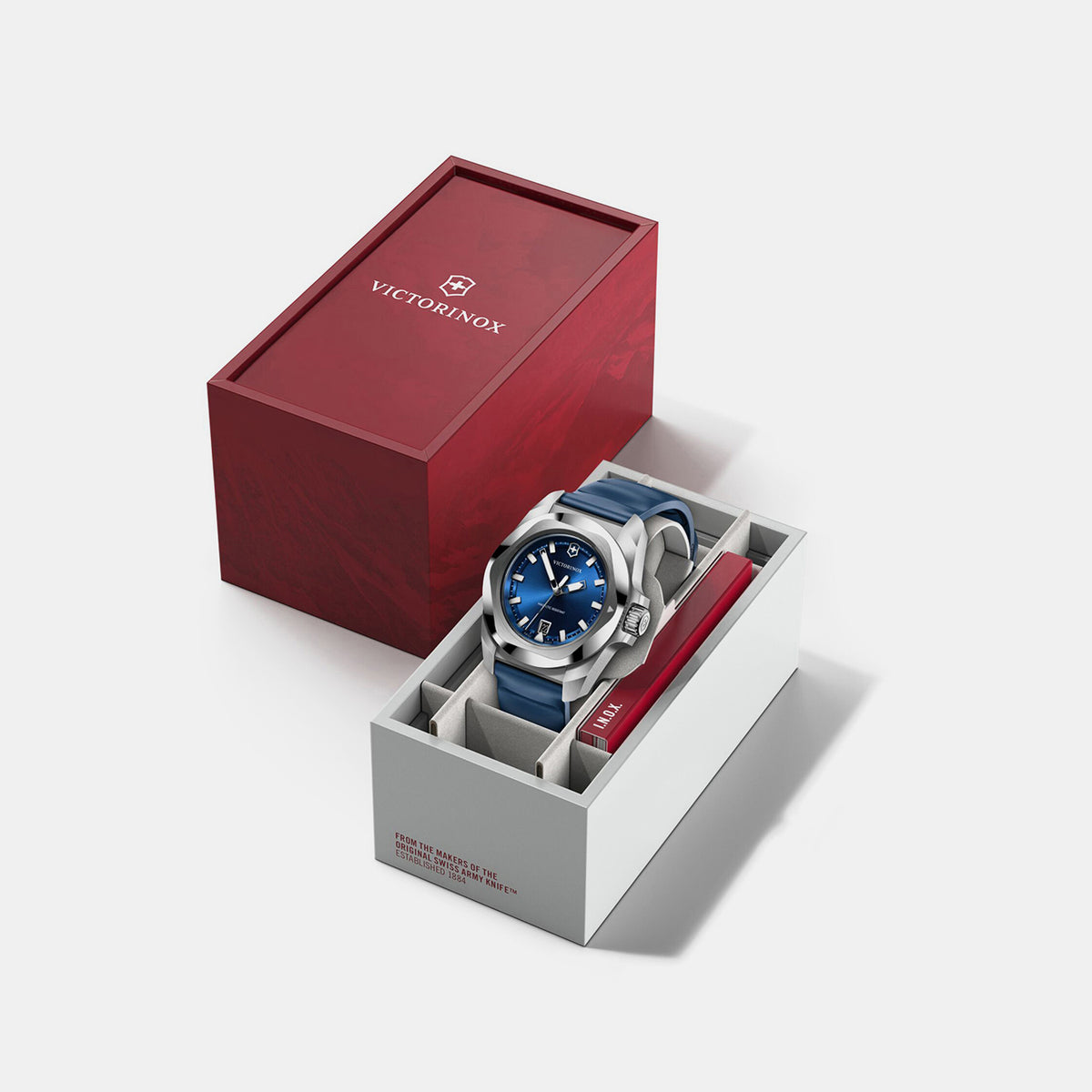 I.n.o.x. Men Quartz Blue Dial Analog  Rubber Watch 242084