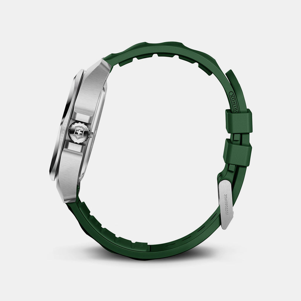 I.n.o.x. Men Quartz Green Dial Analog  Rubber Watch 242085