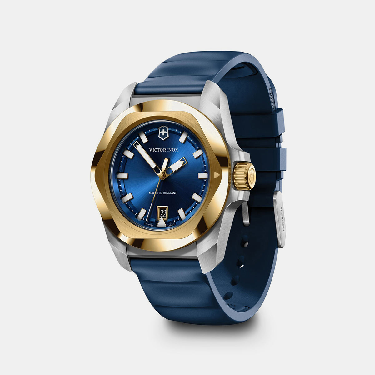 I.n.o.x. Men Quartz Blue Dial Analog  Rubber Watch 242088