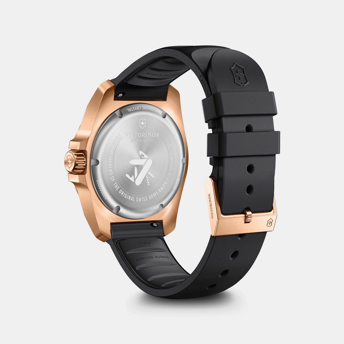 I.n.o.x. Men Quartz Black Dial Analog  Rubber Watch 242089