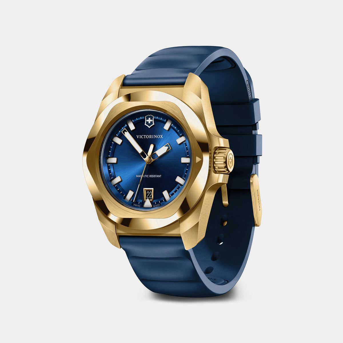 I.n.o.x. Men Quartz Blue Dial Analog  Rubber Watch 242090