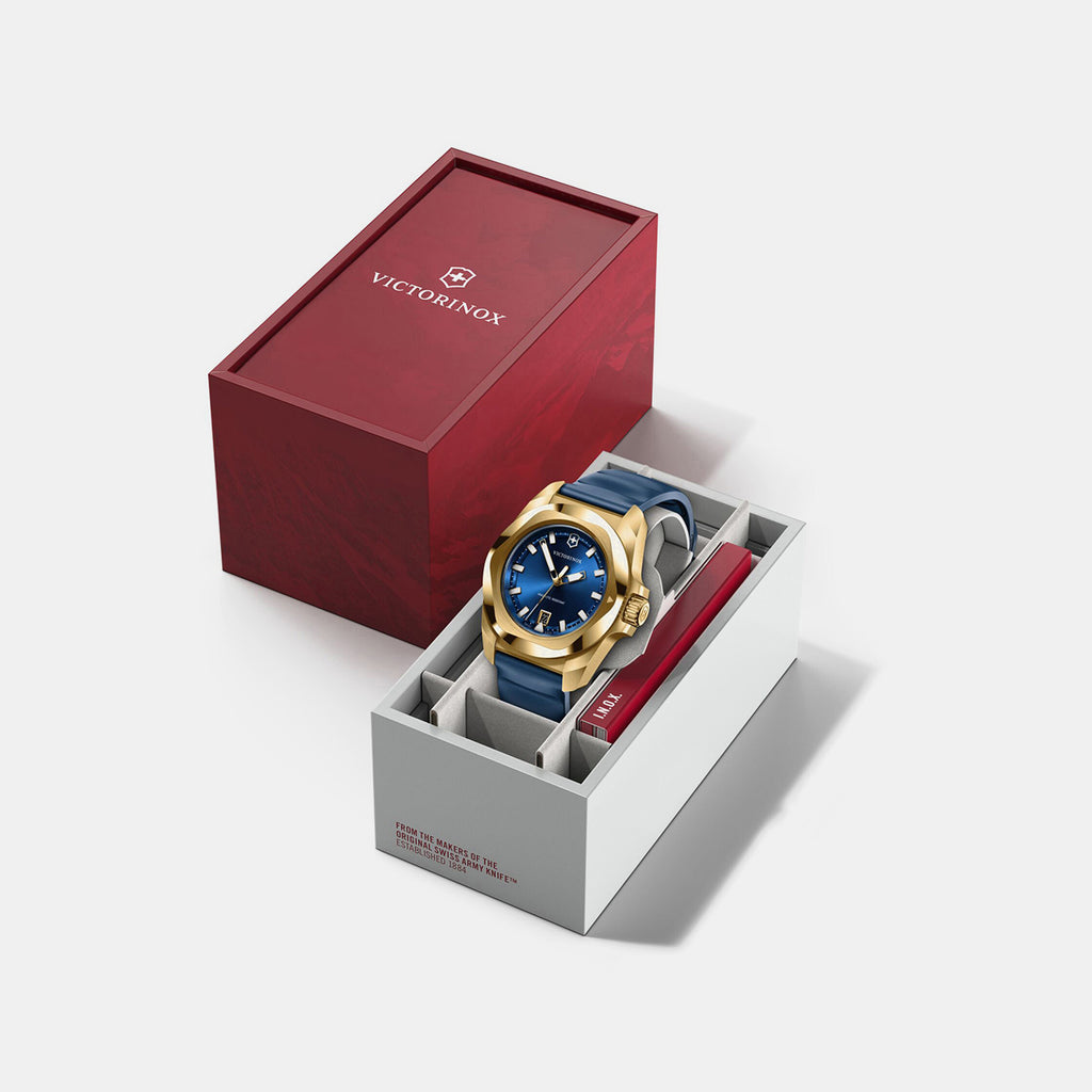 I.n.o.x. Men Quartz Blue Dial Analog  Rubber Watch 242090
