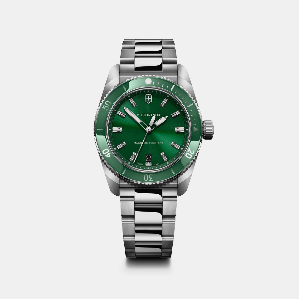 Maverick Men Quartz Green Dial Analog  Stainless steel Watch 242096