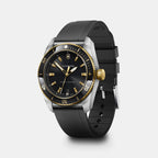 Maverick Men Quartz Black Dial Analog  Rubber Watch 242099