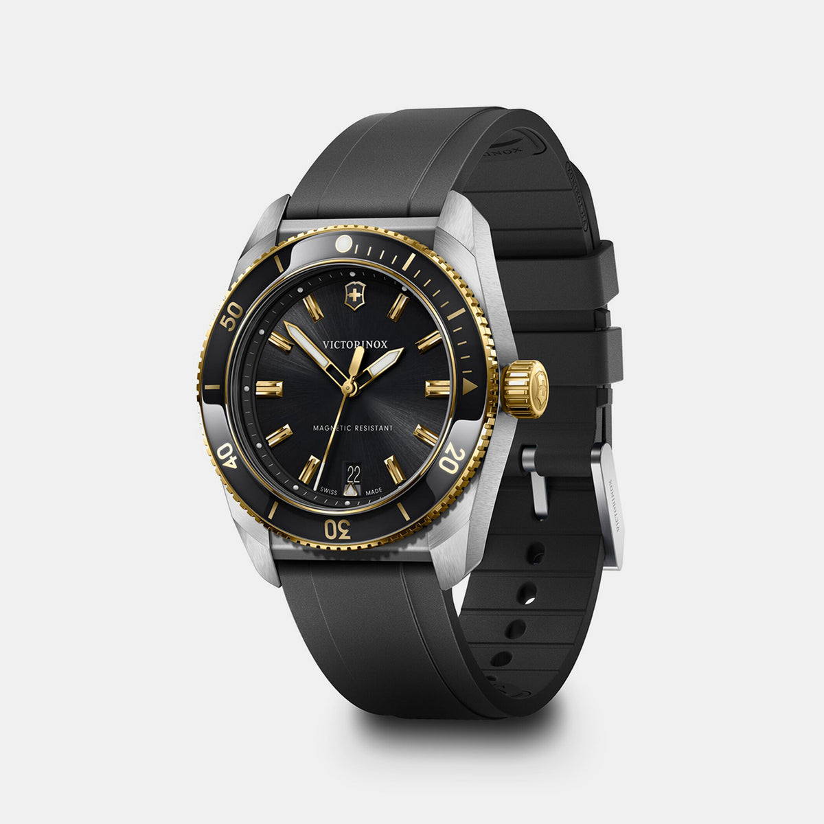 Maverick Men Quartz Black Dial Analog  Rubber Watch 242099