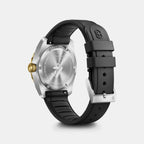 Maverick Men Quartz Black Dial Analog  Rubber Watch 242099