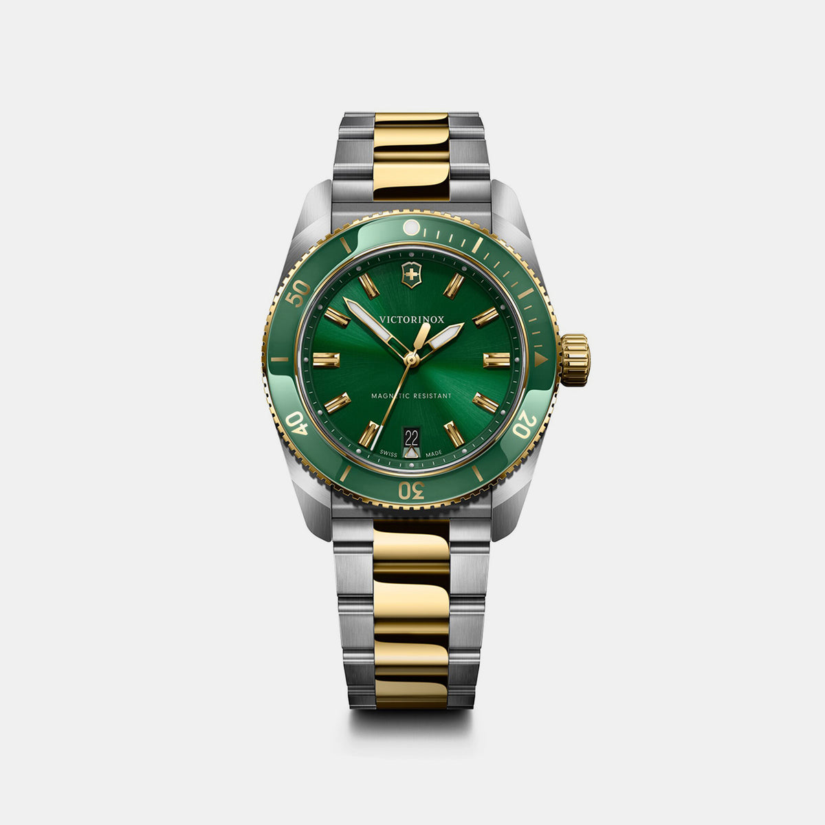 Maverick Men Quartz Green Dial Analog  Stainless steel Watch 242101