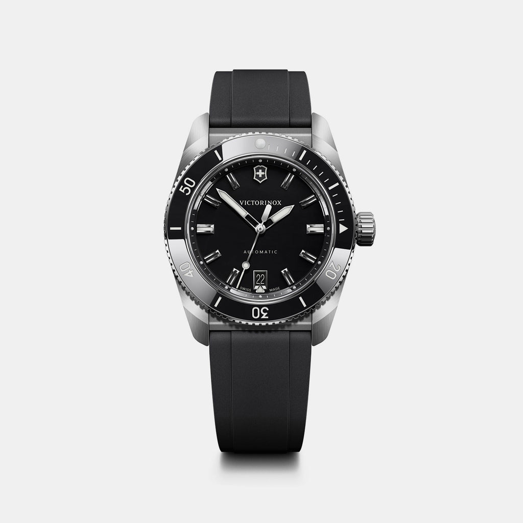 Maverick Men Mechanical Black Dial Analog  Rubber Watch 242104