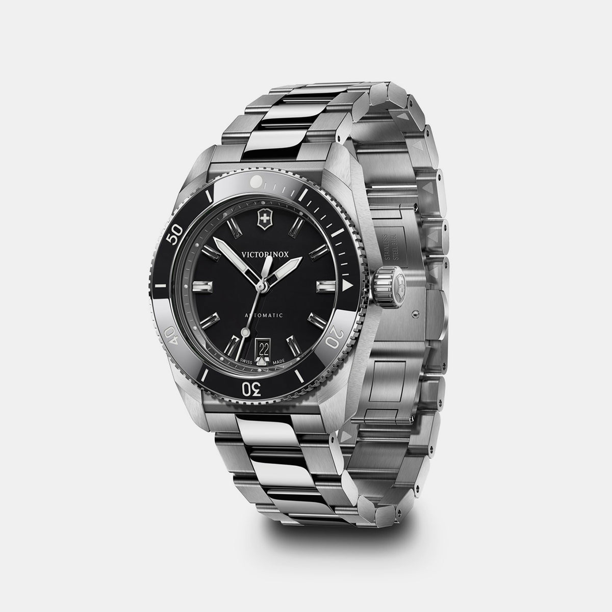 Maverick Men Mechanical Black Dial Analog  Stainless steel Watch 242105