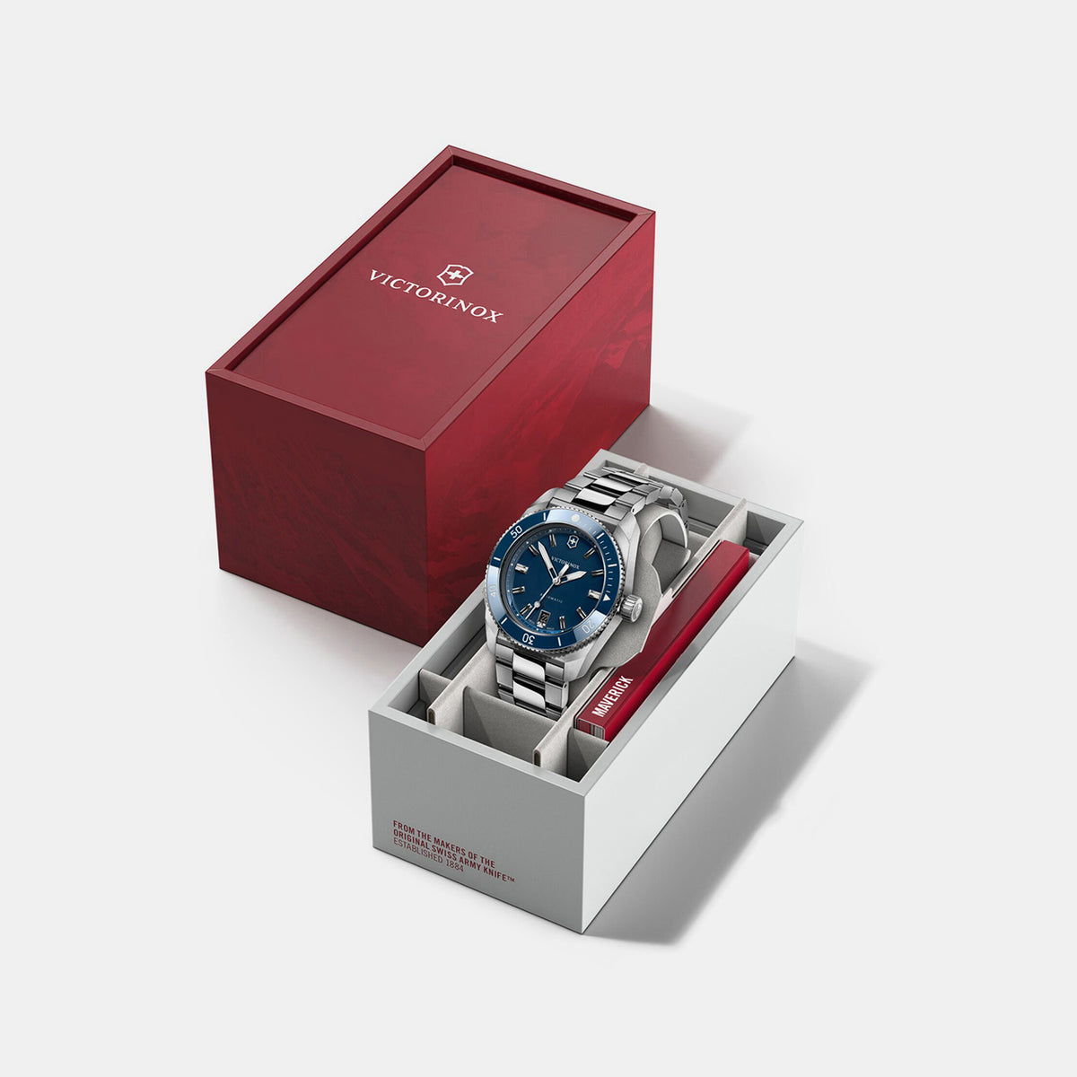 Maverick Men Mechanical Blue Dial Analog  Stainless steel Watch 242106