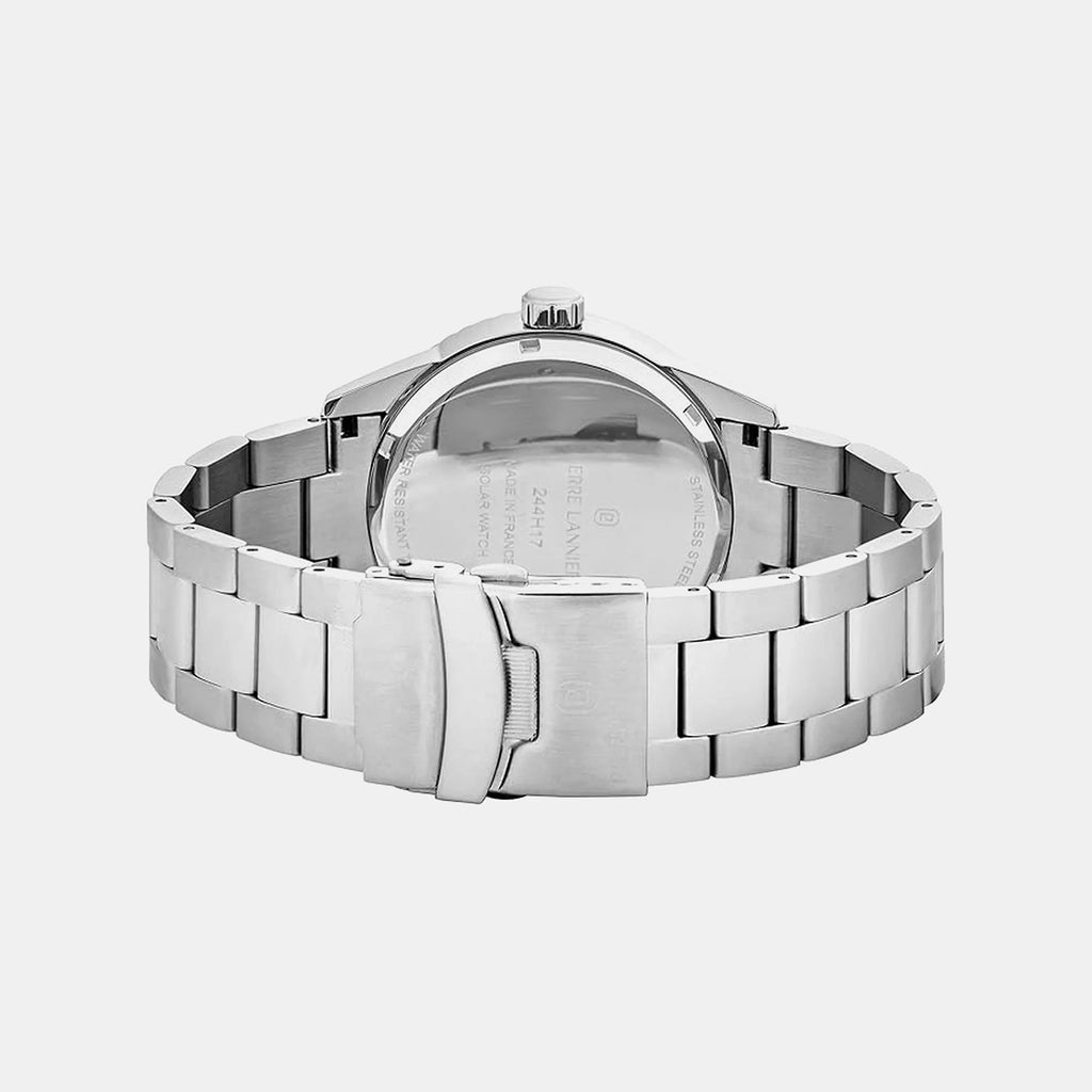 Inti Men Solar Green Dial Analog Stainless Steel Watch 244H171