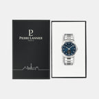 Pierre Lannier Metropolitain Men Quartz Blue Dial Analog Stainless Steel Watch 246G161-5