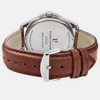 Pierre Lannier Metropolitain Men Quartz Blue Dial Analog Leather Watch 246G164-4