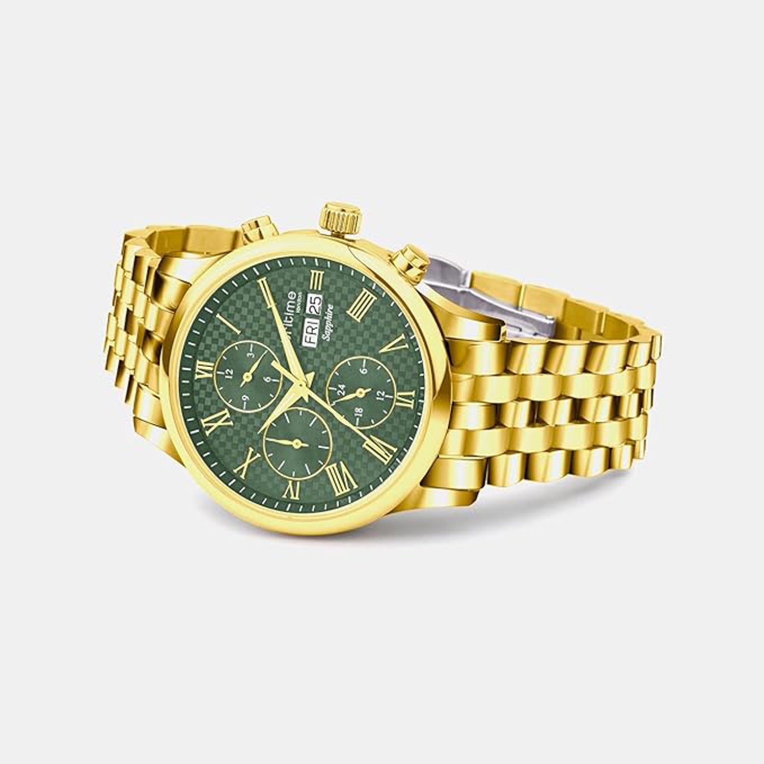 Imperion Men Automatic Green Dial Analog Stainless Steel Watch 247-M21402