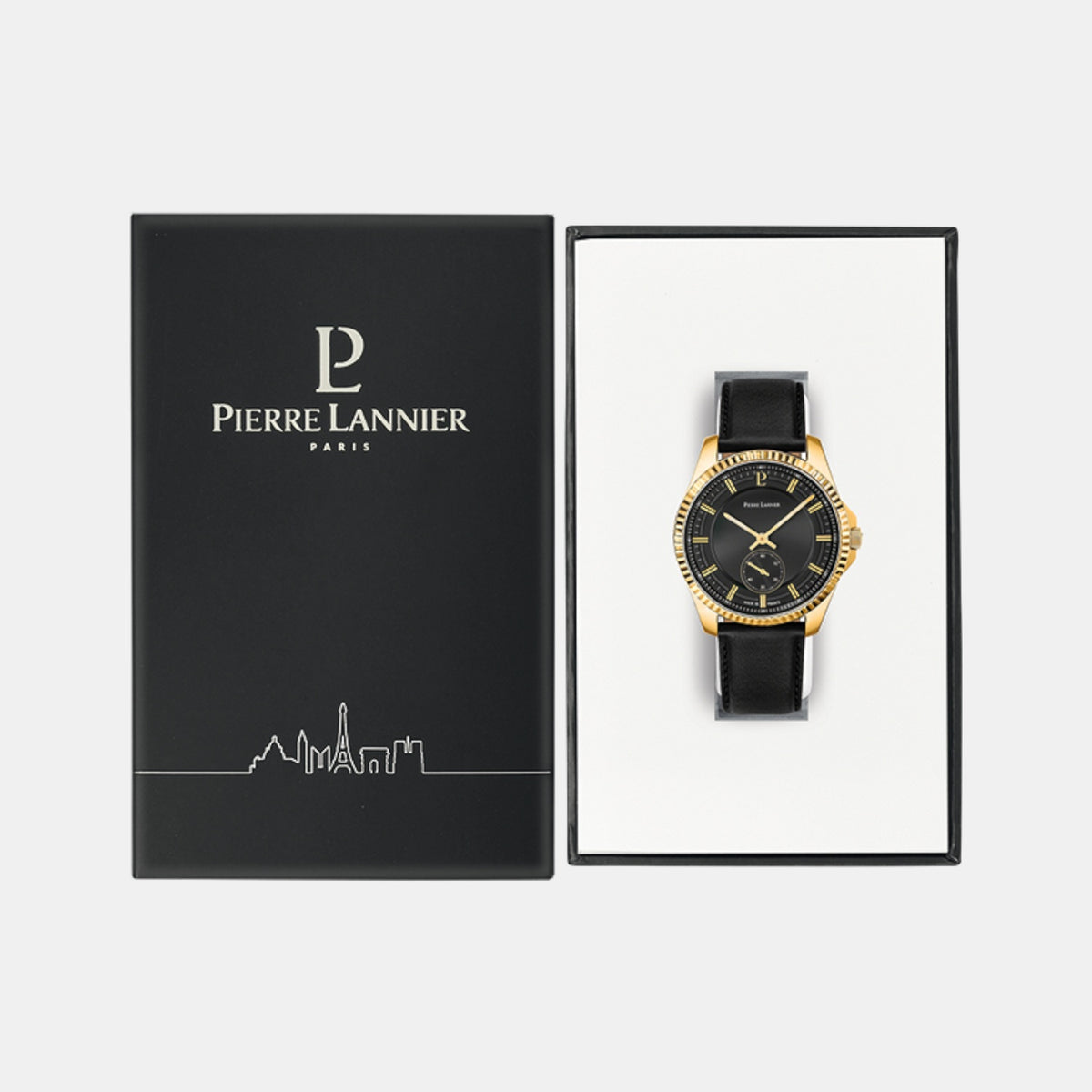 Metropolitain Men Quartz Black Dial Analog Leather Watch 247H033