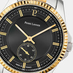 Pierre Lannier Metropolitain Men Quartz Black Dial Analog Stainless Steel Watch 248D231-2